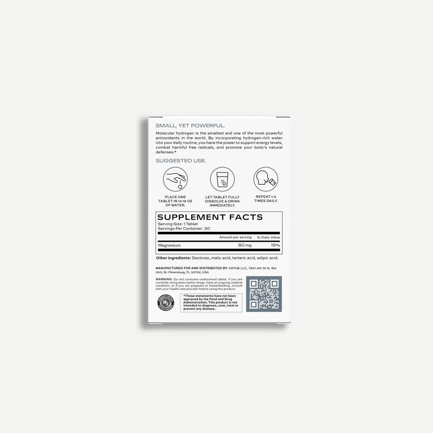 Molecular Hydrogen Tablets - Unflavored