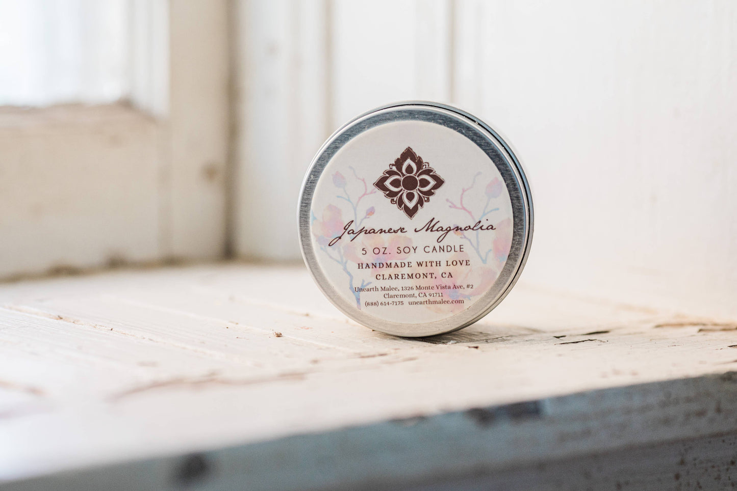 Japanese Magnolia Travel Candle Tin