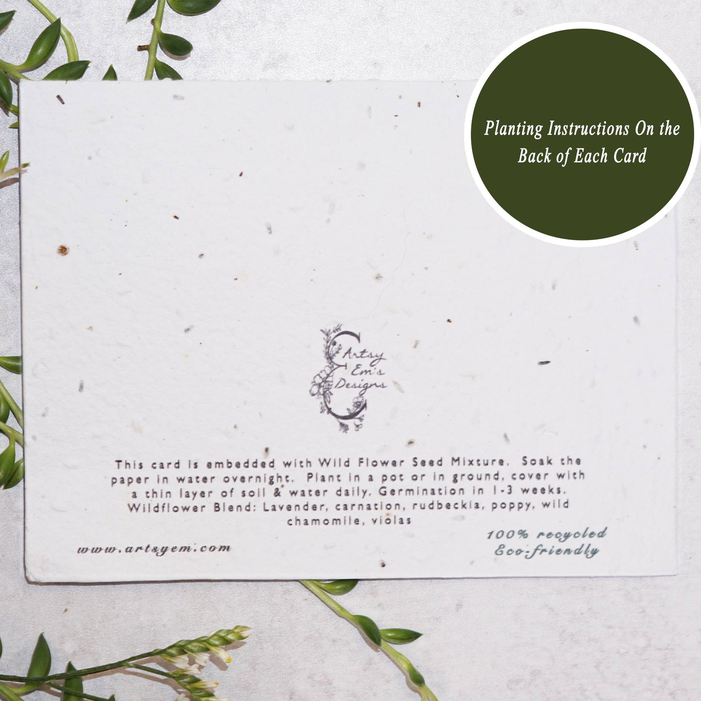 Congrats Grad! Wildflower Seed Paper Greeting Card