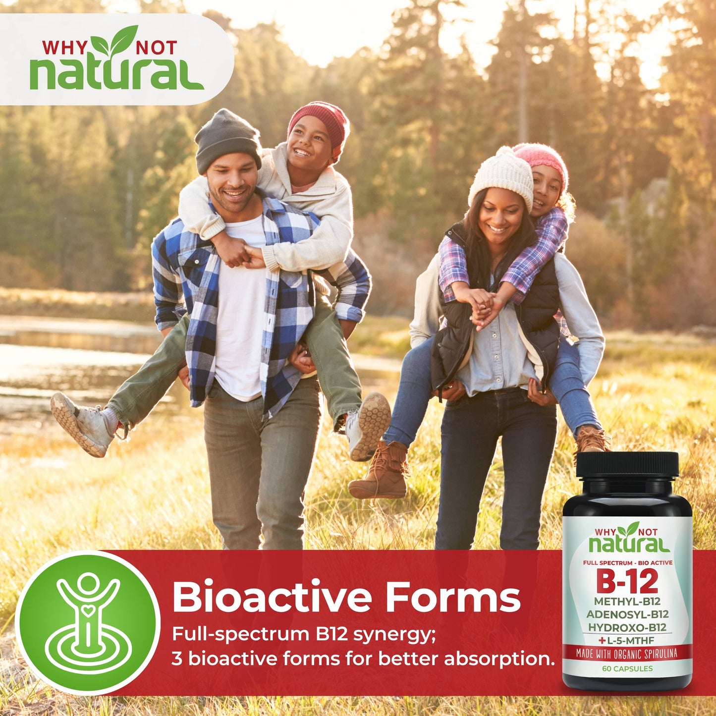 Vitamin B12 5000 mcg Supplement with Methylcobalamin,60 Caps
