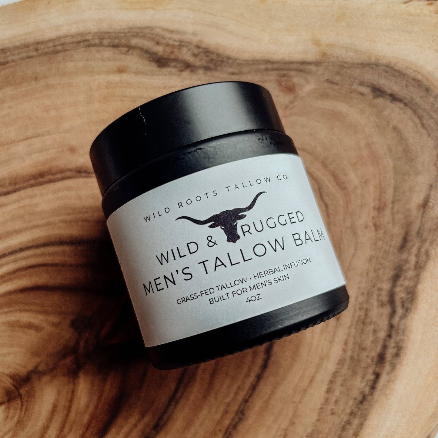Wild & Rugged Men's Tallow Balm | Hemp + Yarrow