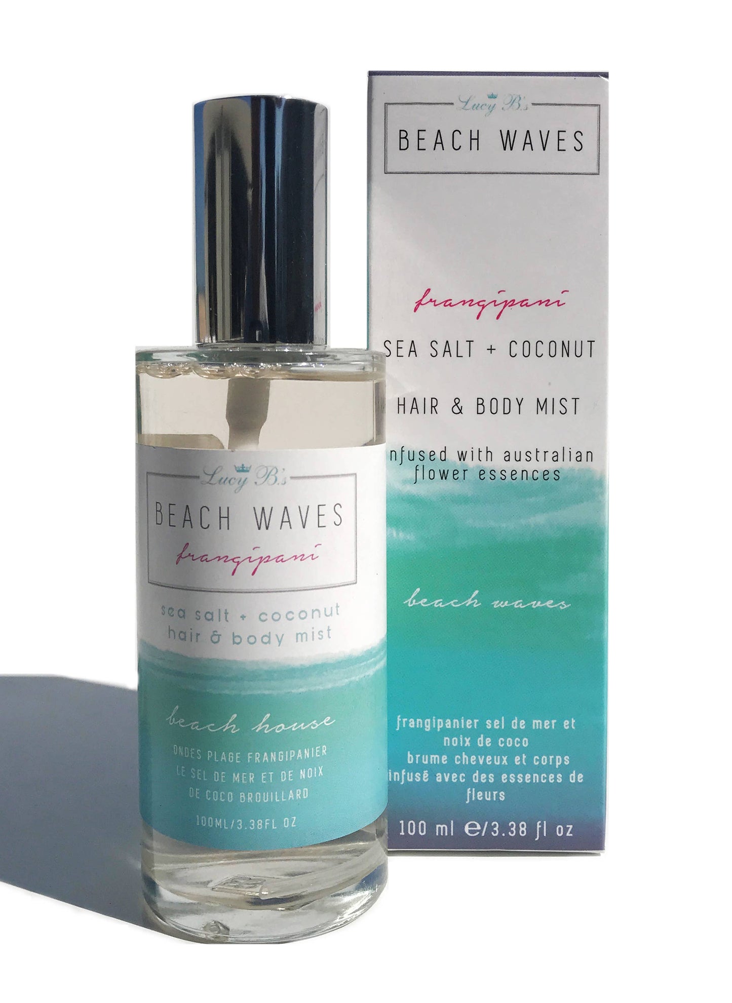 Frangipani Beach Waves Sea Salt Hair and Body Mist