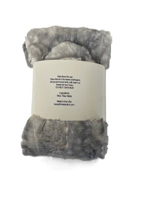 Heatable Luxury Spa Booties - Lux Silver Fawn Fur