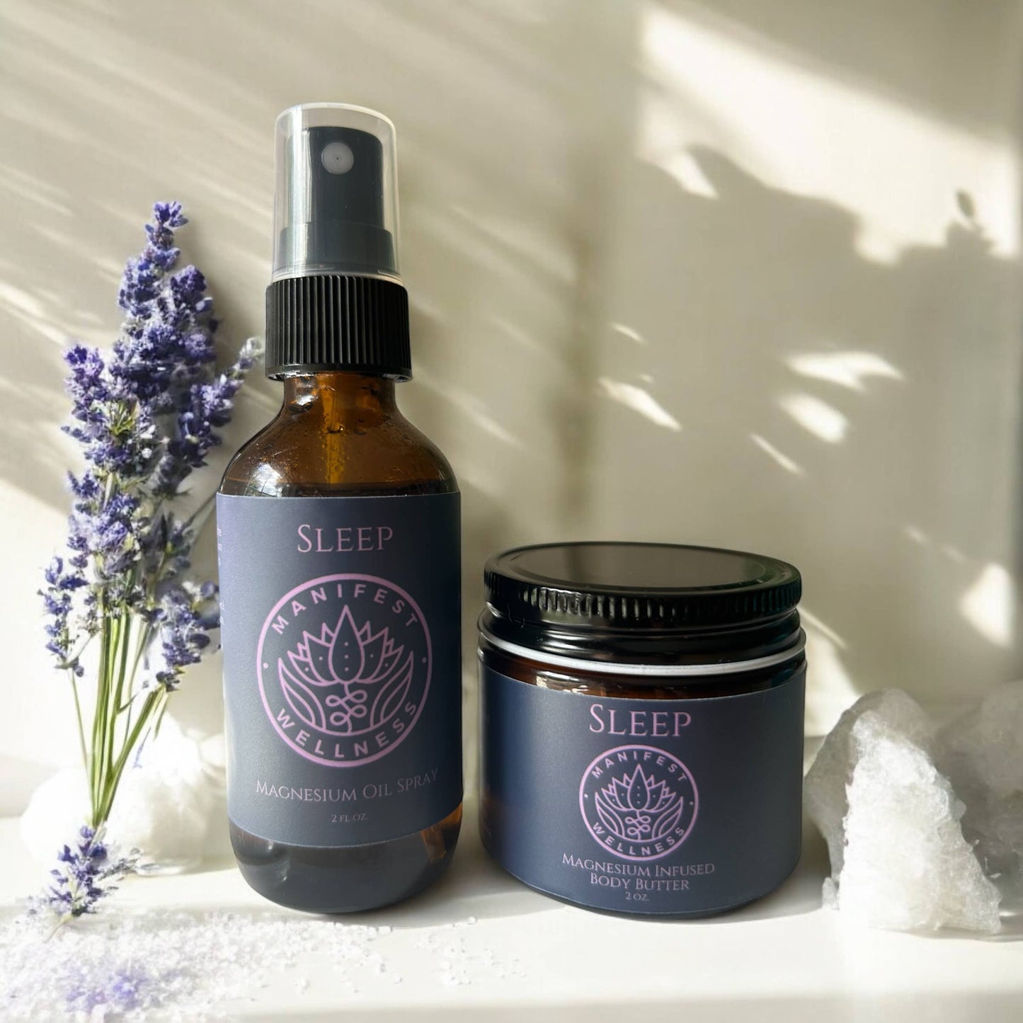 Magnesium Sleep Set with Magnesium Infused Body Butter & Oil