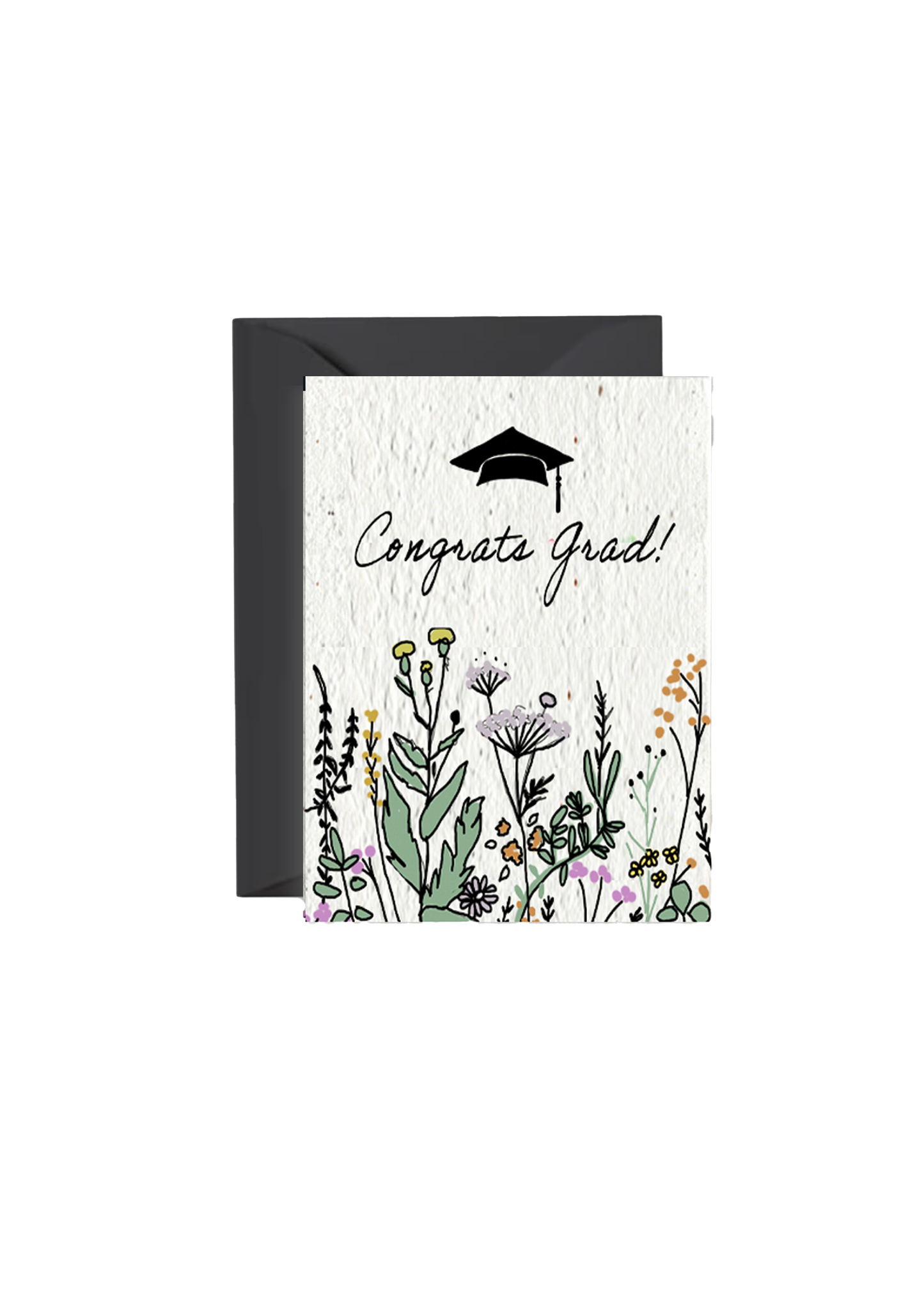 Congrats Grad! Wildflower Seed Paper Greeting Card