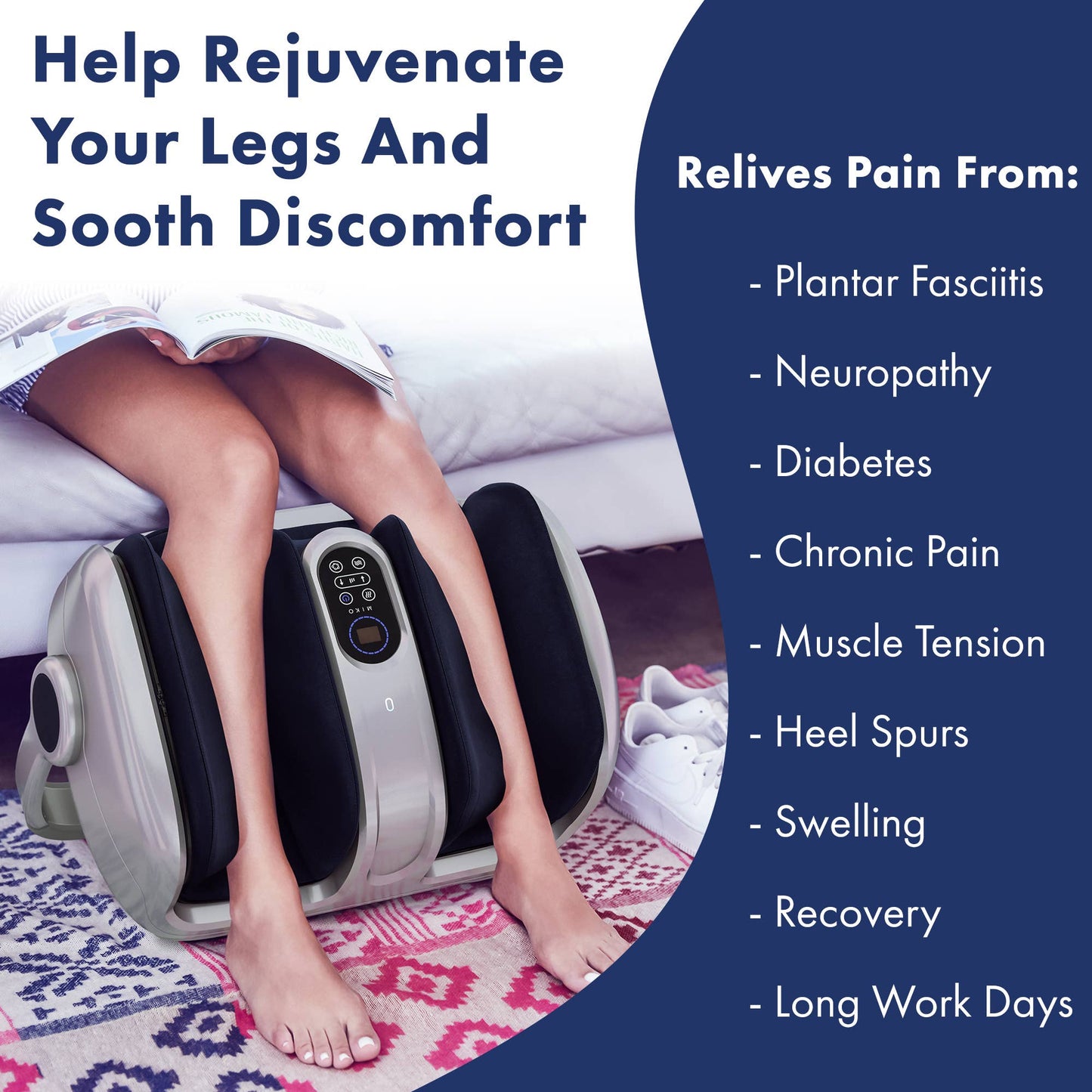 Miko Shiatsu Foot, Calf and Leg Massager