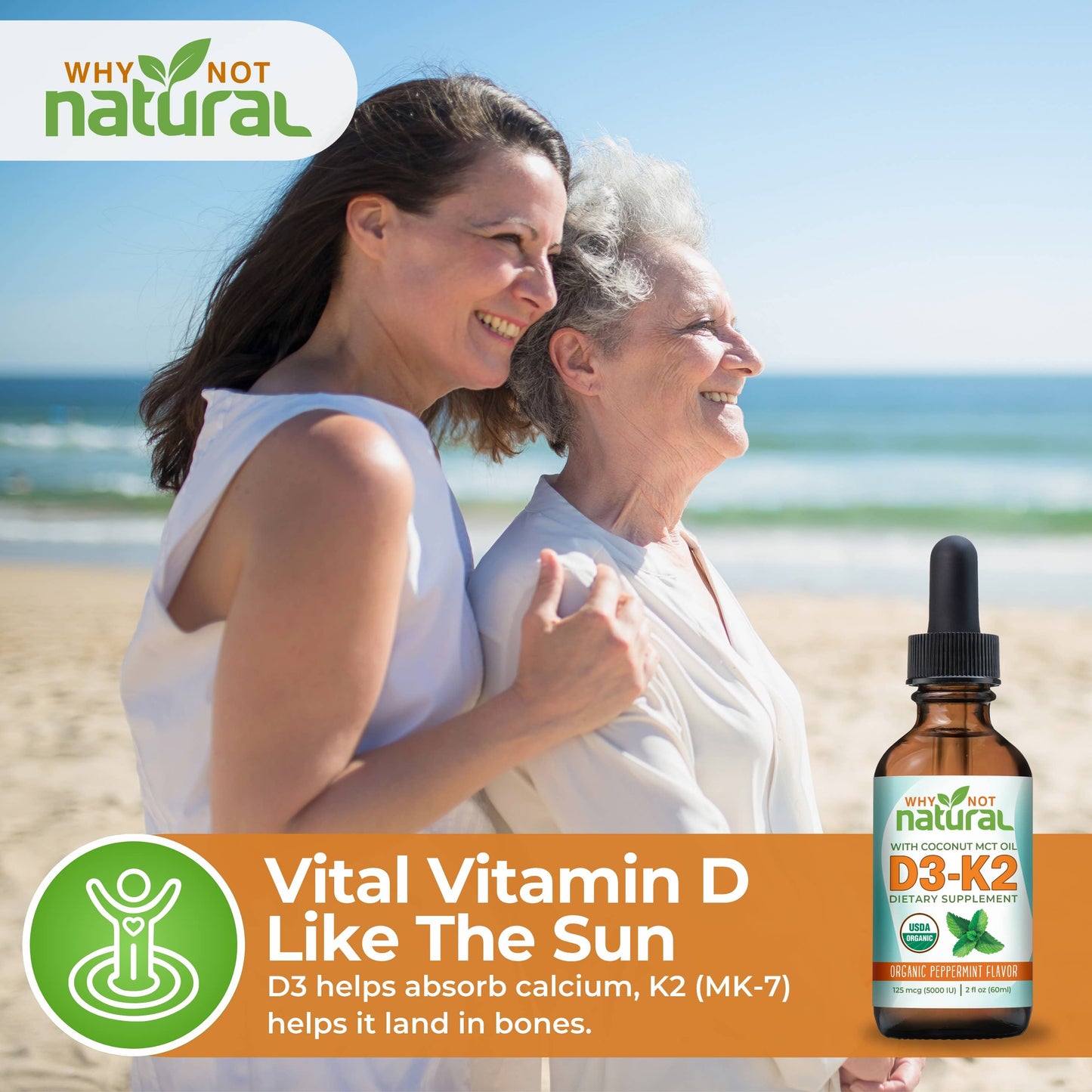 Organic Vitamin D3-K2 (MK-7)