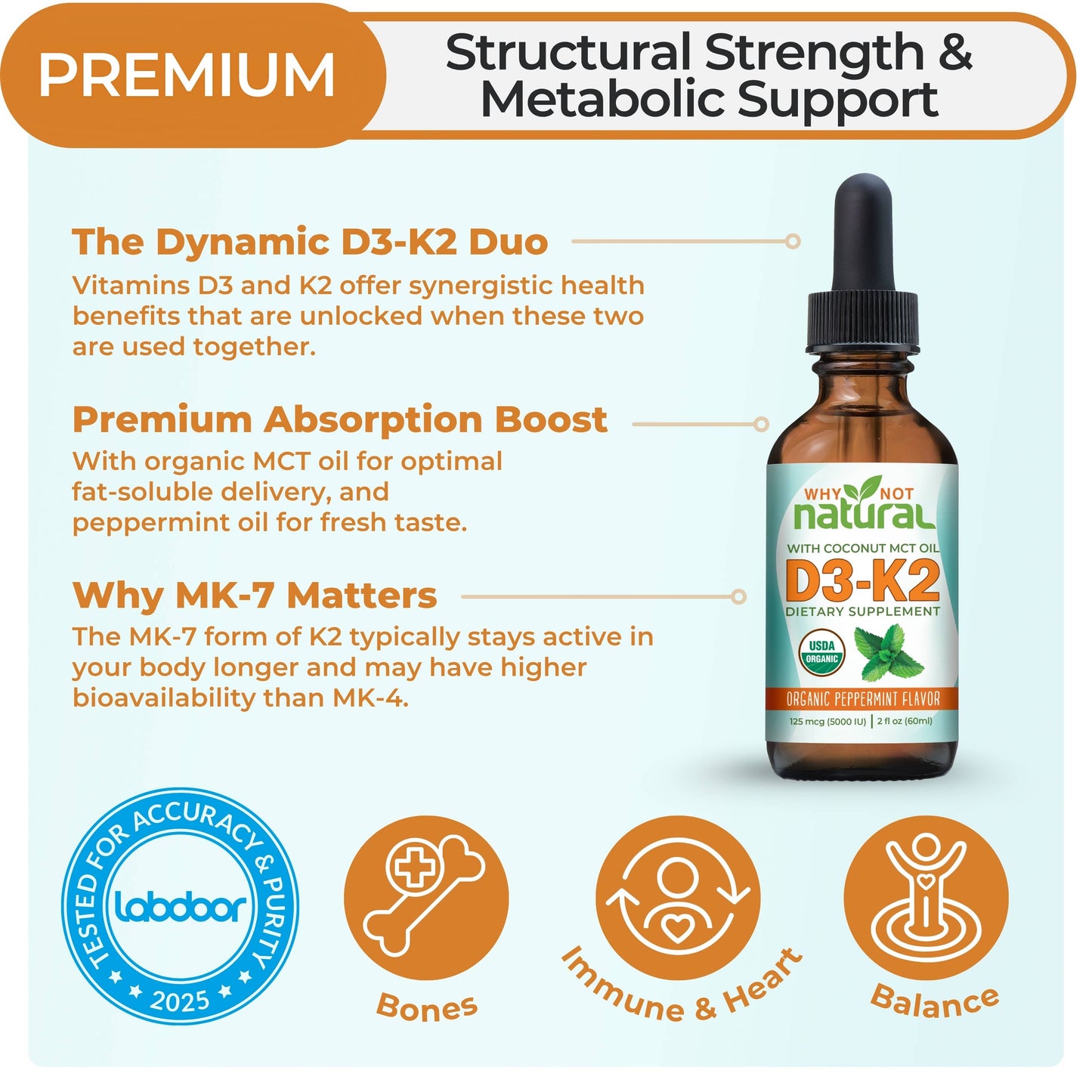 Organic Vitamin D3-K2 (MK-7)
