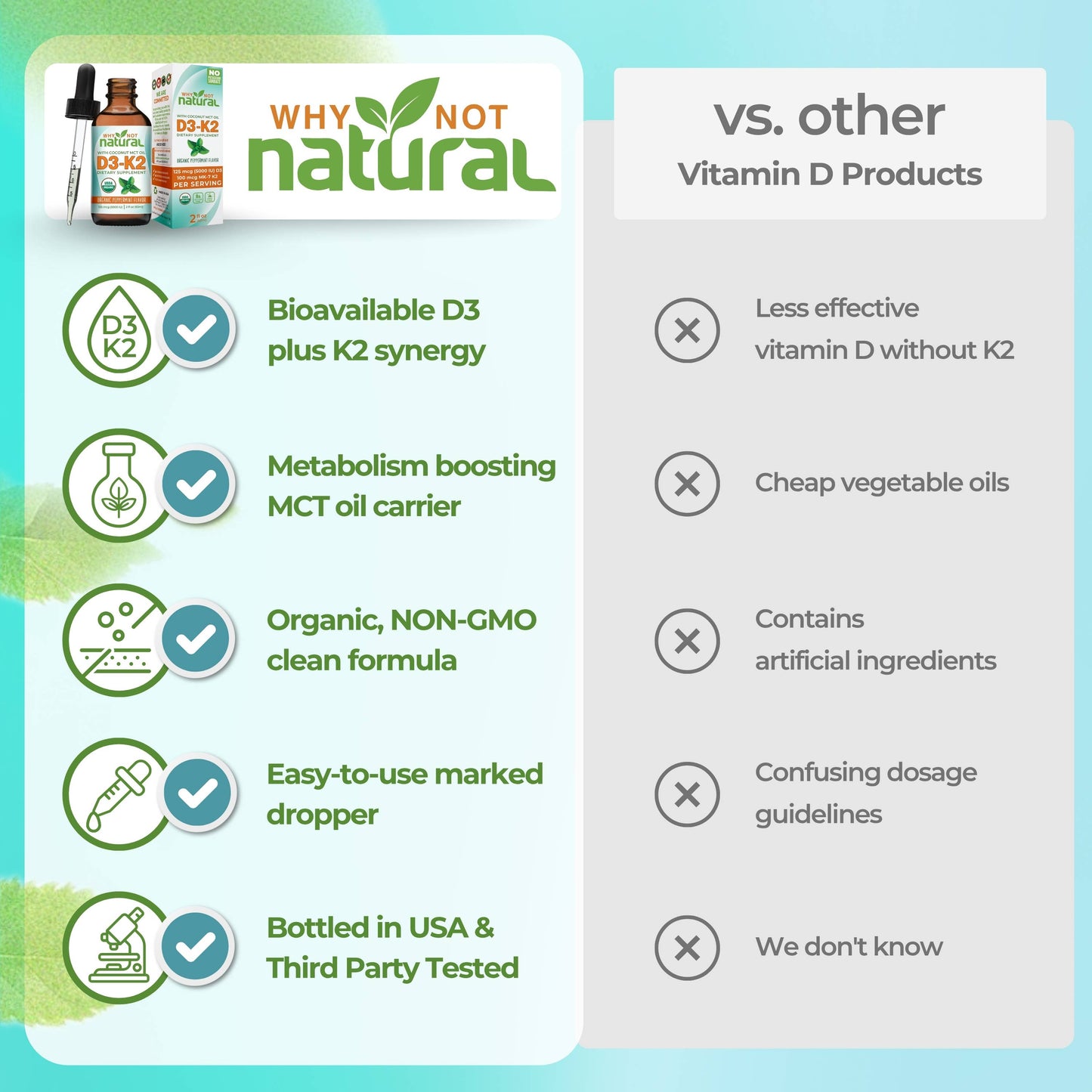 Organic Vitamin D3-K2 (MK-7)