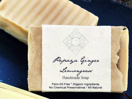 Unearth Malee Papaya Ginger Lemongrass Organic Soap