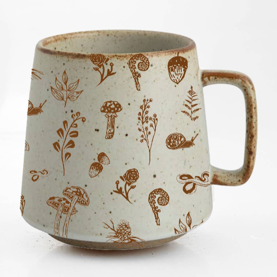 Floral Bloom Stoneware Mug