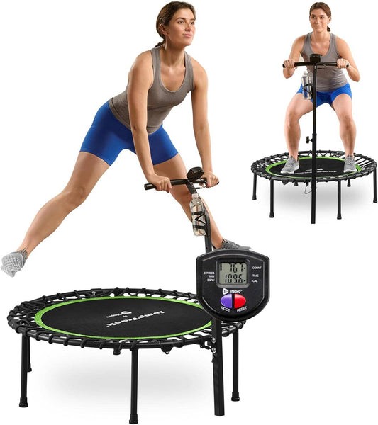 Lifepro JumpTrack 40" Rebounder Trampoline with Counter