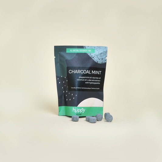 Fluoride-Free Toothpaste Tablets Charcoal Mint Refill