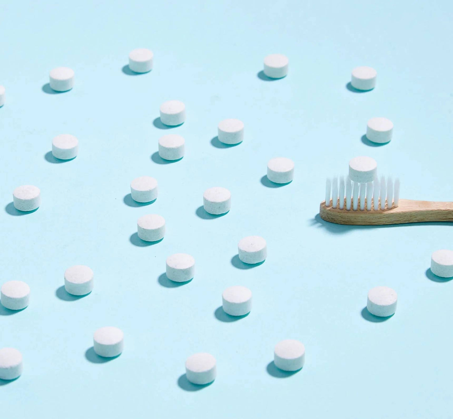 Huppy Peppermint Fluoride-Free Toothpaste Tablets