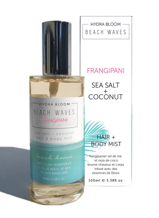 Frangipani Beach Waves Sea Salt Hair and Body Mist