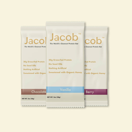 Jacob Protein Bar - Grass-Fed Organic Protein Snack Bar
